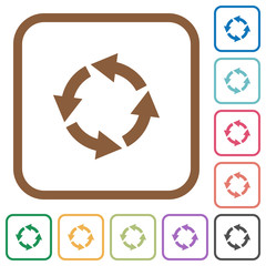 Rotate left simple icons