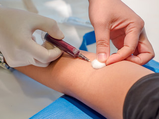 Nurse taking Real Blood samples (Phlebotomist) 10