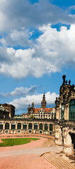 Zwinger palace yard in Dresden