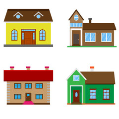 Colorful house set