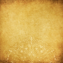 Mandala   oriental ornament on golden grunge backround © reichdernatur