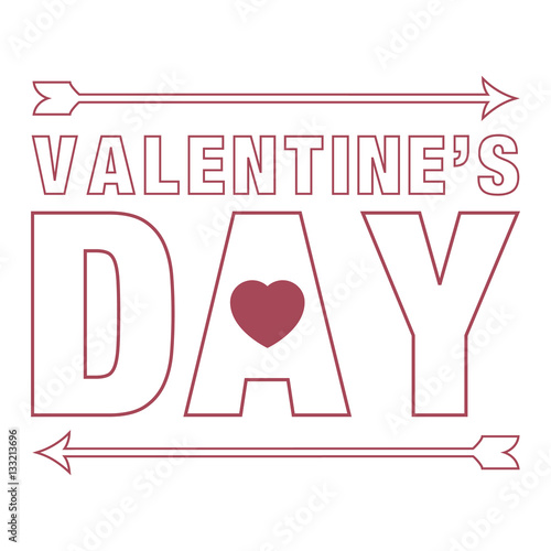 Valentines wallpapers free "Vector illustration with Valentines Day greeting card, red heart and