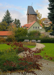 Defence tower of Wernigerode Castle, Wernigerode, Harz mountains