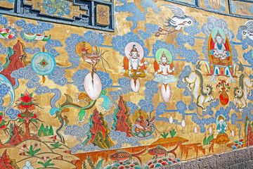 Obraz na płótnie Canvas Naxi Dongba paintings in Lijiang, China.