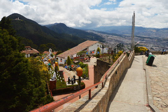 View From Monserrate Mountain In Bogota, Colombia