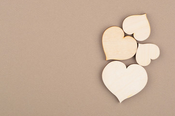 Obraz premium Heart on cardboard background