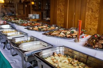catering wedding food buffet