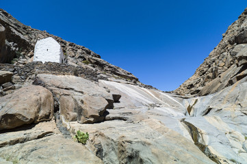 Historic landmark and tourist attraction Vega Río de Palmas on Fuerteventura Canary Islands.