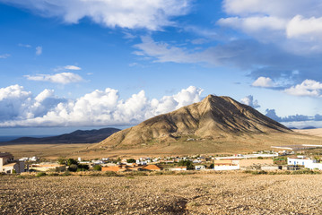 Tindaya, holy mountain of Fuerteventura, Canary Islands,  cult place.