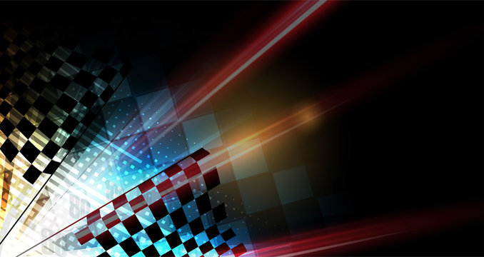 Racing speed background, vector illustration abstraction in car track motion