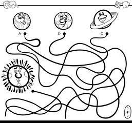 orbs maze game coloring page