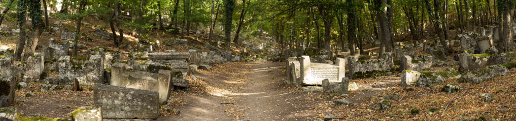 Valley of Josaphat in Crimea. Karaite cemetery, at least 5,000 tombstones.