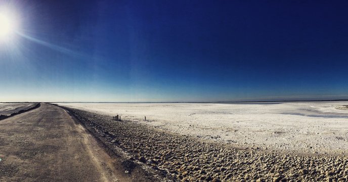 Panorama de la route de beauduc