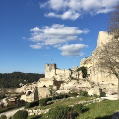 Vue du chateau des baux de provence