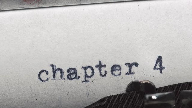 Chapter 4. Typed on an old vintage typewriter