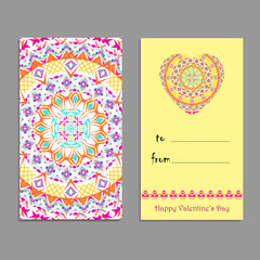 Vector greeting card template to valentine's day