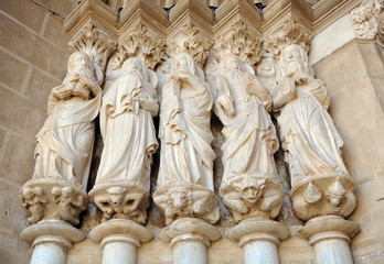 Evangelists in the Cathedral of Nossa Senhora da Assuncao, Evora, Portugal