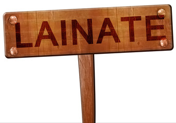 Lainate road sign, 3D rendering