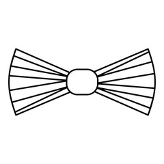 Bow icon, outline style