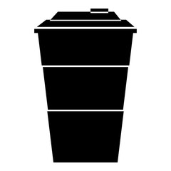 Coffee icon, simple style