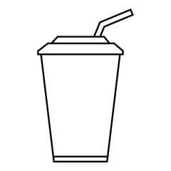 Cola icon, outline style