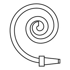 Hose icon, outline style