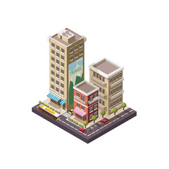 Vector Isometric industrial and business city