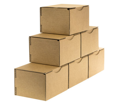 oblique cardboard pyramid
