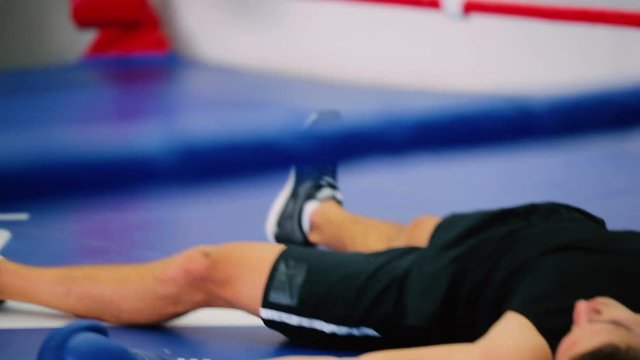 Boxer makes a knockout in the red gloves.