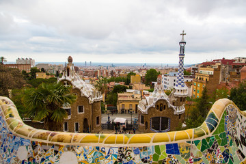 Magic wonderful gardens in Barcelona