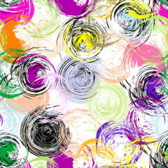 Fototapety  seamless background pattern, with circles, strokes and splashes,