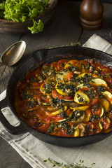 Homemade Ratatoulle with Eggplant and Tomato