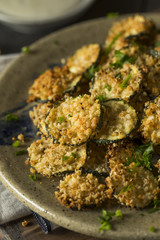 Homemade Breaded Baked Zucchini Chips