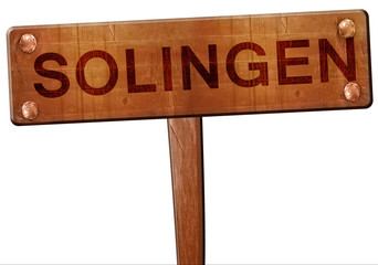 Solingen road sign, 3D rendering