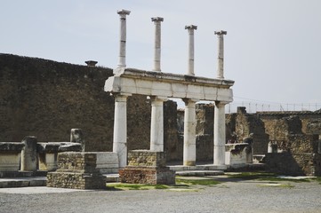 Praça em ruínas, Pompéia/Toscana - Itália