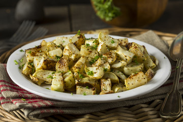 Healthy Homemade Roasted Kohlrabi