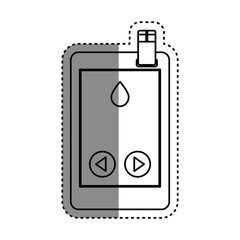 Medicine and technology icon vector illustration graphic design