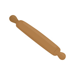 wooden rolling pin icon vector illustration graphic design