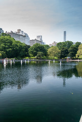 Central Park lake with RC boats
