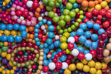 Fototapeta premium Colorful wooden beads