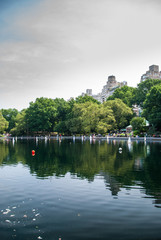 Central Park lake with RC boats