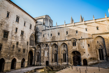 Naklejka premium Visite du Palais des Papes d'Avignon