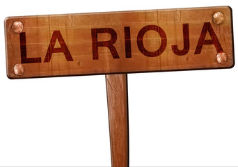 La rioja road sign, 3D rendering