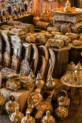 Souk at evening at Marrakech, Morocco