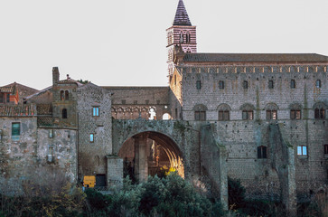 palace of popes at Viterbo, Lazio, Italy 