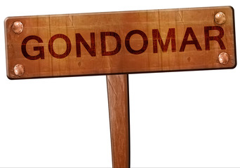 Gondomar road sign, 3D rendering