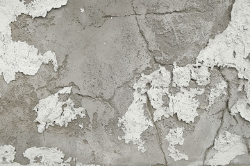 Old grey stone concrete wall background texture