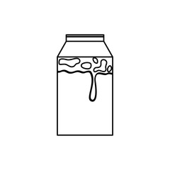 Fresh milk dairy icon vector illustration graphic design