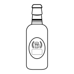 Bottle of beer icon vector illustration graphic design