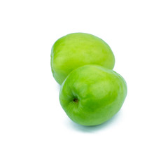 Jujube, Indian jujube, Chinese jujube isolated on white backgrou